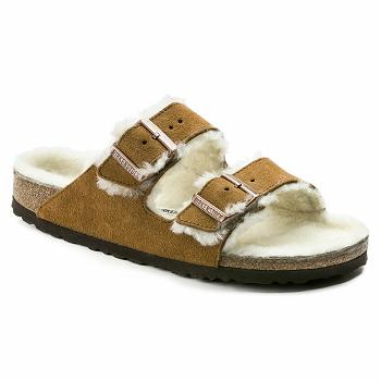 Dámské Arizona Birkenstock Semišové Hnědé | CZ 65MQZ